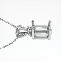 18K White Gold Accent Stones Pendant Setting Image