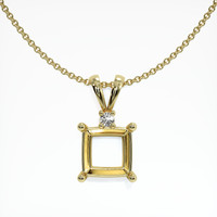 10K Yellow Gold Accent Stones Pendant Setting Video