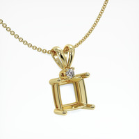 10K Yellow Gold Accent Stones Pendant Setting Image