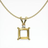 14K Yellow Gold Accent Stones Pendant Setting Video
