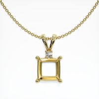 18K Yellow Gold Accent Stones Pendant Setting Video