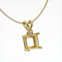 18K Yellow Gold Accent Stones Pendant Setting Image
