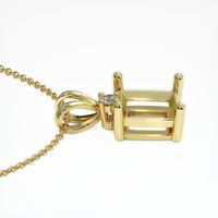 18K Yellow Gold Accent Stones Pendant Setting Image