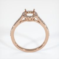 18K Rose Gold Pave Ring Setting Image