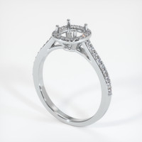 10K White Gold Pave Ring Setting Video