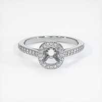 10K White Gold Pave Ring Setting Image