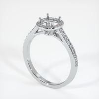 18K White Gold Pave Ring Setting Video