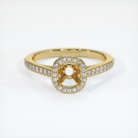 10K Yellow Gold Pave Ring Setting Image