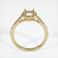 14K Yellow Gold Pave Ring Setting Image