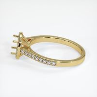 18K Yellow Gold Pave Ring Setting Image