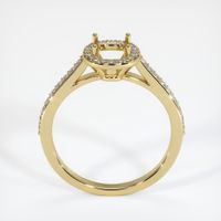 18K Yellow Gold Pave Ring Setting Image
