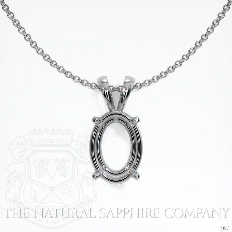 Platinum 950 Solitaire Pendant Setting