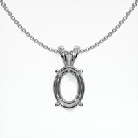 10K White Gold Solitaire Pendant Setting Video
