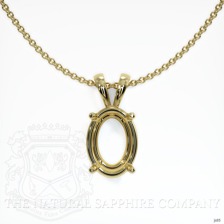 10K Yellow Gold Solitaire Pendant Setting