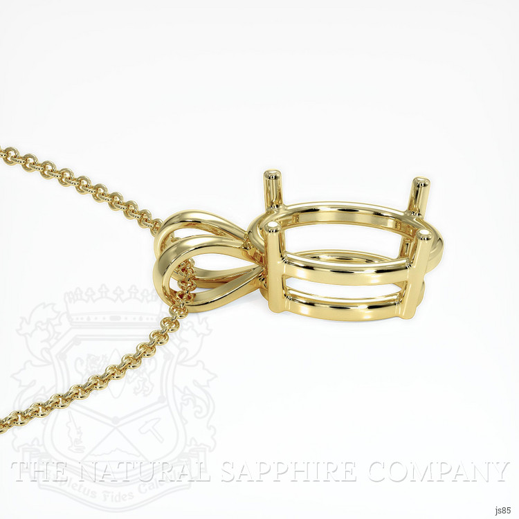 10K Yellow Gold Solitaire Pendant Setting