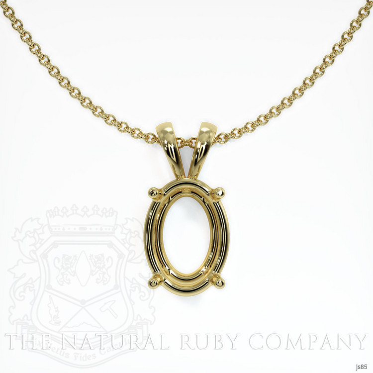 14K Yellow Gold Solitaire Pendant Setting