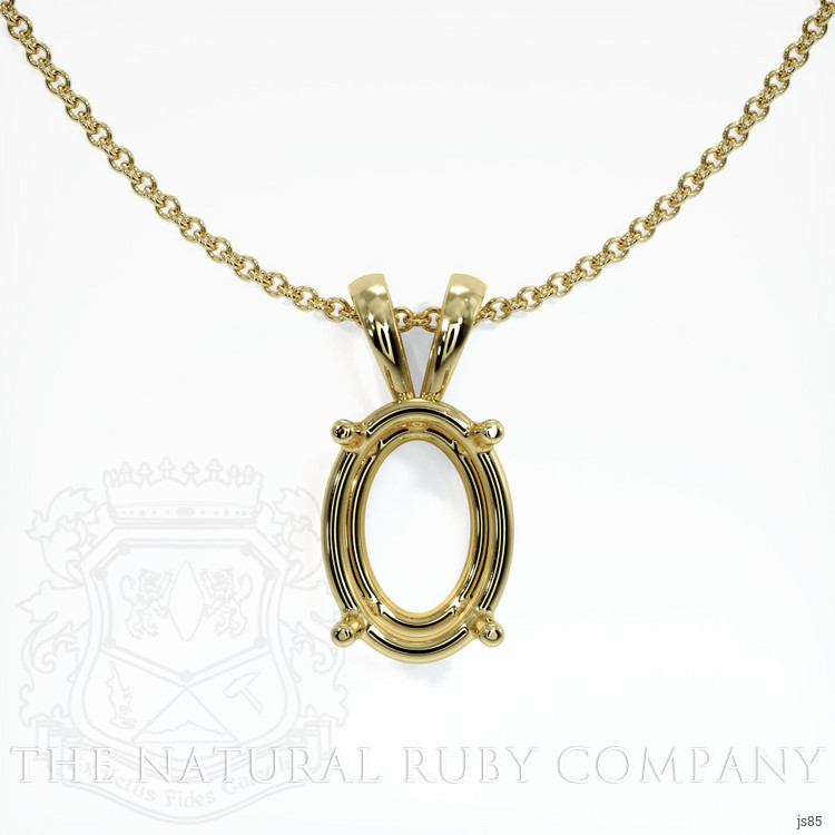 18K Yellow Gold Solitaire Pendant Setting