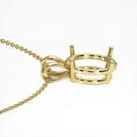 18K Yellow Gold Solitaire Pendant Setting Image