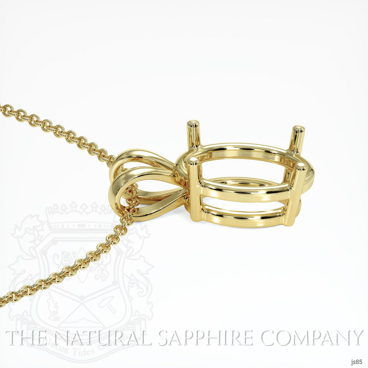 18K Yellow Gold Solitaire Pendant Setting