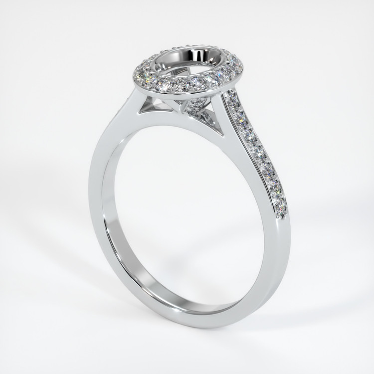 Platinum 950 Pave Ring Setting