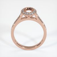 14K Rose Gold Pave Ring Setting Image