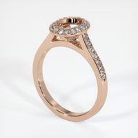 18K Rose Gold Pave Ring Setting Video