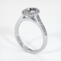 10K White Gold Pave Ring Setting Video