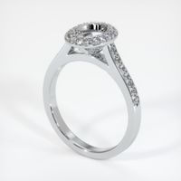 14K White Gold Pave Ring Setting Video