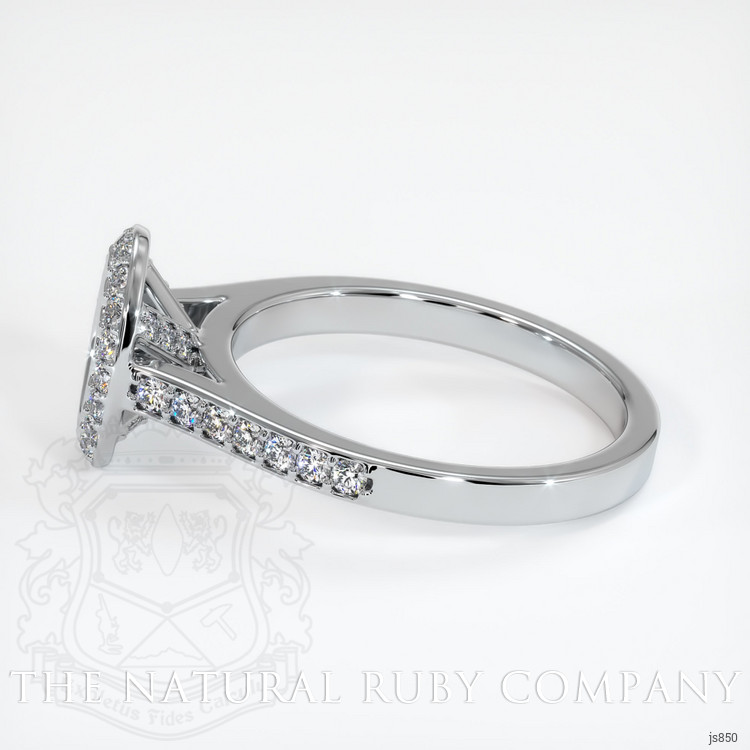 14K White Gold Pave Ring Setting