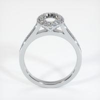 14K White Gold Pave Ring Setting Image