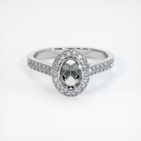 18K White Gold Pave Ring Setting Image