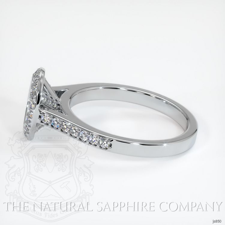 18K White Gold Pave Ring Setting