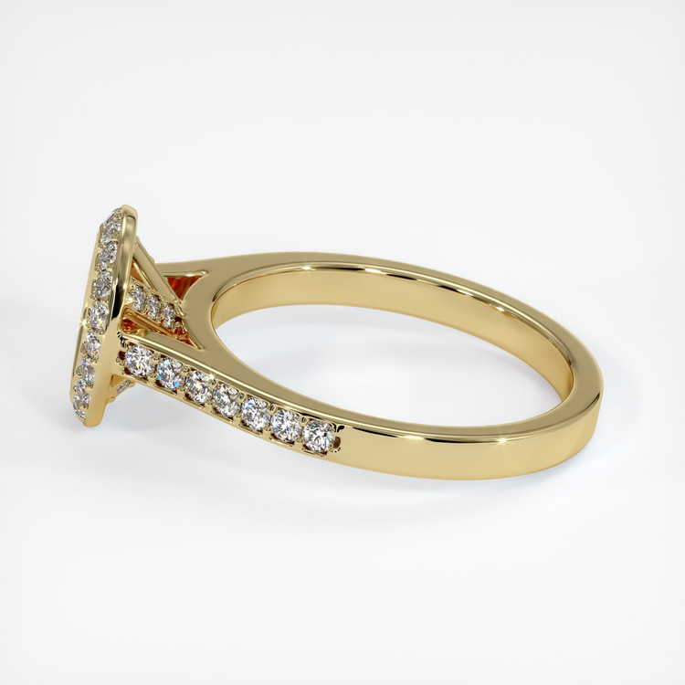 14K Yellow Gold Pave Ring Setting