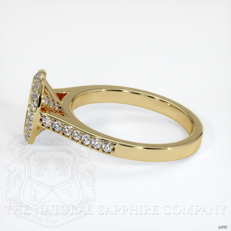 14K Yellow Gold Pave Ring Setting