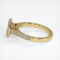 18K Yellow Gold Pave Ring Setting Image