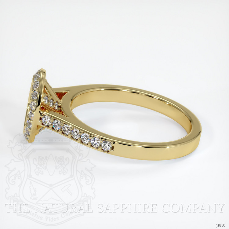 18K Yellow Gold Pave Ring Setting