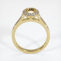 18K Yellow Gold Pave Ring Setting Image