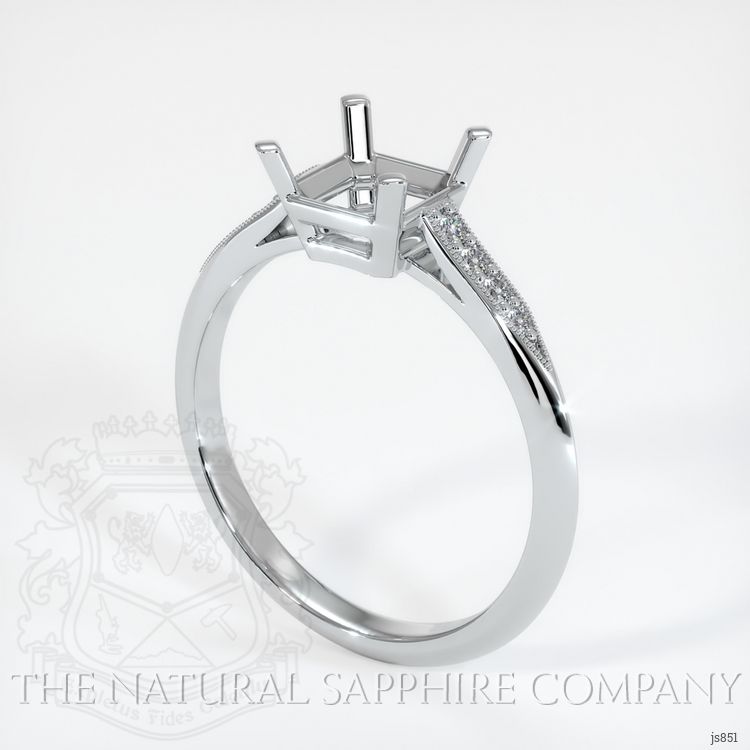 Platinum 950 Pave Ring Setting