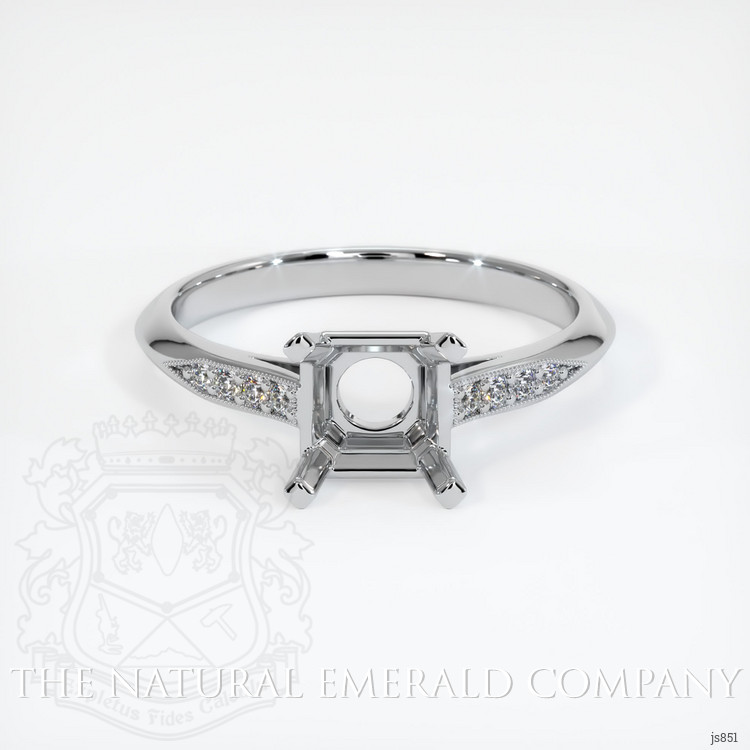 Platinum 950 Pave Ring Setting