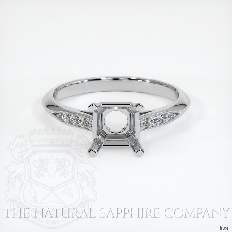 Platinum 950 Pave Ring Setting
