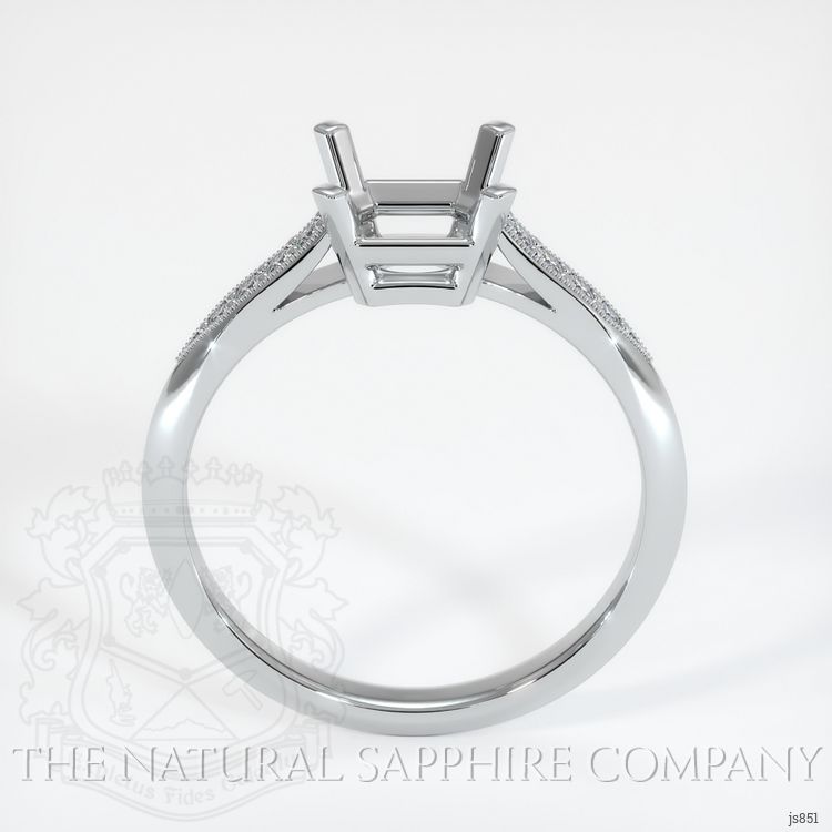 Platinum 950 Pave Ring Setting