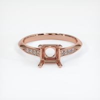 14K Rose Gold Pave Ring Setting Image
