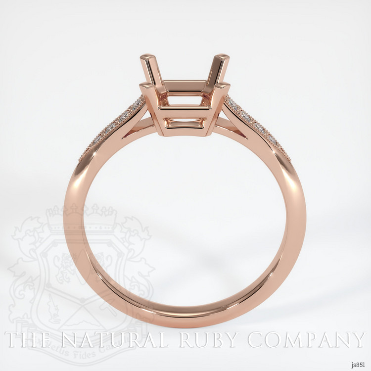 14K Rose Gold Antique Style Ring Setting