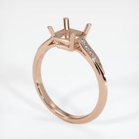 18K Rose Gold Pave Ring Setting Video