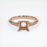 18K Rose Gold Pave Ring Setting Image