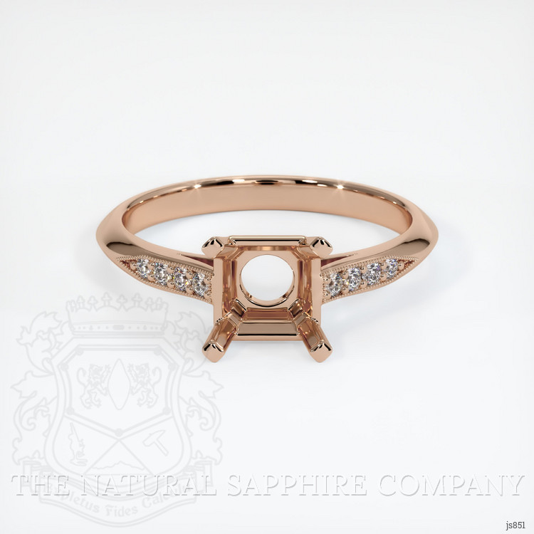 18K Rose Gold Antique Style Ring Setting
