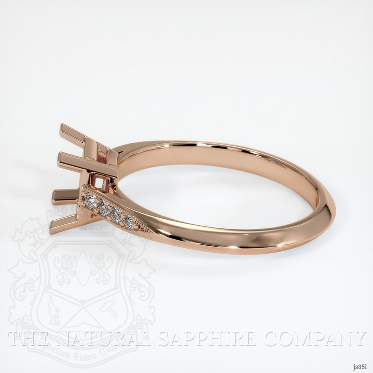 18K Rose Gold Antique Style Ring Setting