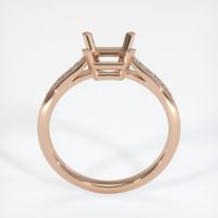 18K Rose Gold Pave Ring Setting Image