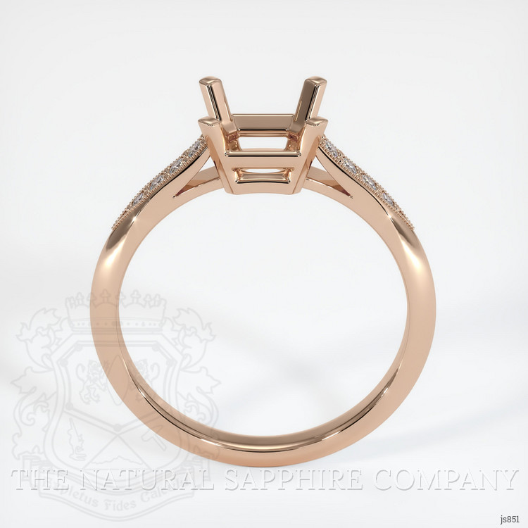 18K Rose Gold Antique Style Ring Setting