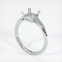 14K White Gold Antique Style Ring Setting Video